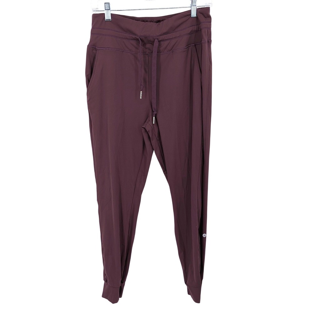 Halara Joggers Women Large Purple High Waist Drawstring‎ Athletic Pockets Active